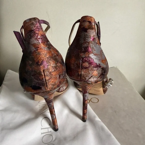 Jimmy Choo Bobbie Embellished Heels 100 - Picture 9 of 9